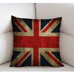 Union Jack Throw Pillow Cover only new